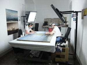 Restauro Dello Studio Di Lavoro Nella Galleria Nazionale Altena — Caspar David Friedrich