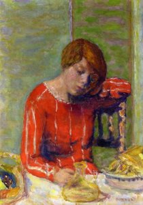 The Striped Blouse — Pierre Bonnard