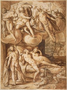 Venus Und Mars Von Vulkan Überrascht — Hendrik Goltzius