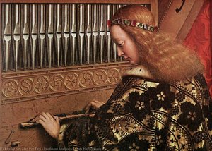 Les Anges Jouant De La Musique Du Retable De Gand — Jan Van Eyck