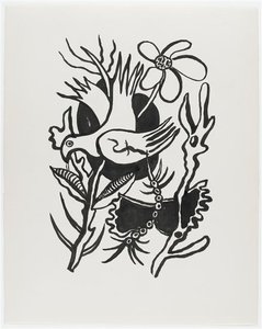 Title Given The Bird In The Flowers, Study For The Circus — Fernand Léger