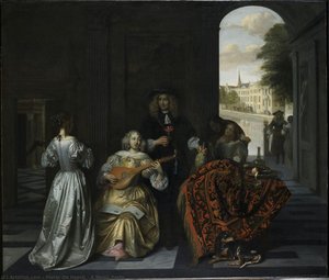 A Music Party — Pieter De Hooch