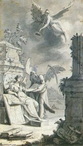 The Muse Clio Writing History — Franz Ignaz Günther