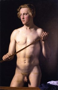 Standing Male Model, Carl Frørup — Christoffer Wilhelm Eckersberg