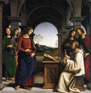 The Vision Of St Bernard — Pietro Perugino