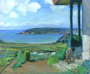 Garden By The Bay Of Morgat — Henri Lebasque