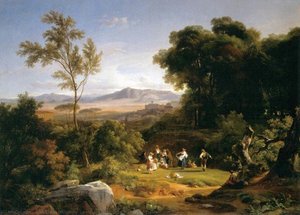 Landscape Inspired By The View Of Frascati — Achille Etna Michallon