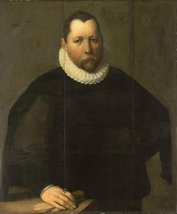 Pieter Jansz Kies (c 1536-97). Burgomaster Of Haarlem, Cornelis Cornelisz. Van Haarlem, 1596 — Cornelis Cornelisz Van Haarlem