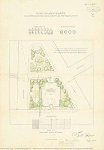 Plan For The Construction Of The Secession, Design Of The Surrounding Space — Joseph Maria Olbrich