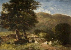 Tending Sheep, Betws Y Coed — David Cox The Elder