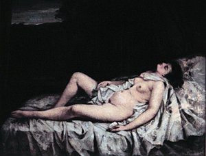 Reclinierende Nacktheit — Gustave Courbet