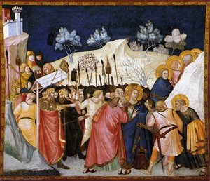 Assisi-vault-the Capture Of Christ — Pietro Lorenzetti