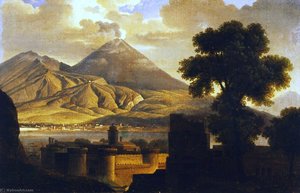 Landscape With Vesuvius — Anne-louis Girodet