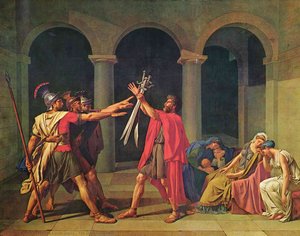 Il Giuramento Degli Orazzi — Jacques-louis David