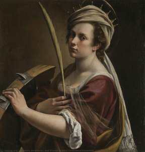 Samo-portret Kao Sveta Katarina Aleksandrijska — Артемизија Гентилески