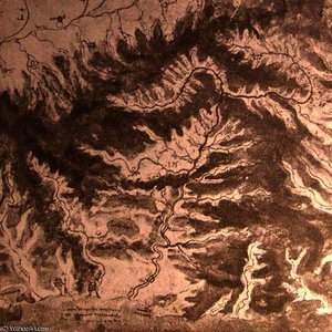 Topographical Drawing Of A River Valley — Leonardo Da Vinci