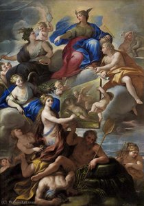Allegory Of Knowledge And The Arts In Naples — Paolo Di Matteis