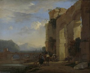 Muleteers Beside An Italian Ruin — ヤン・アッセリン