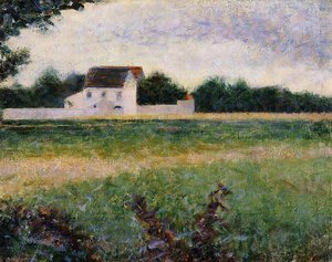 Paisaje En El Île-de-france — Georges Pierre Seurat