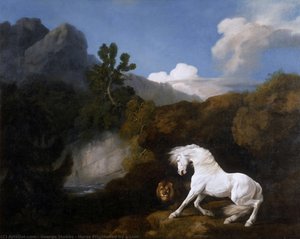 Horse Frightened By A Lion — George Stubbs