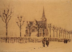 Polje S Crkvom — Vincent Van Gogh