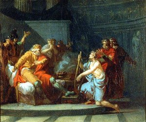 David Playing Before Saul — Washington Allston