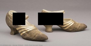 1920s Gold Brocade Shoes — George Hilditch