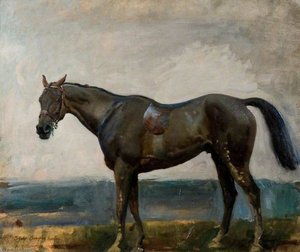 A Dark Bay Hunter — Alfred Munnings