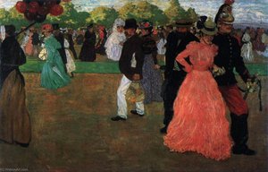 Sunday In The Bois De Boulogne — Henri Jacques Evenepoel