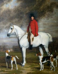 Lord Kesteven On A Horse, With Hounds — Stephen Pearce