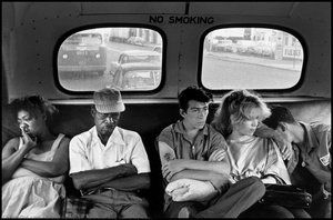 On The Way Home By Bus. — Bruce Davidson