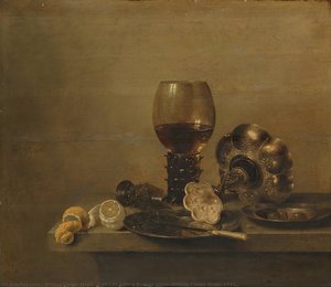 Still Life With A Broken Glass, Willem Claesz Heda, 1642 — Willem Claesz Heda