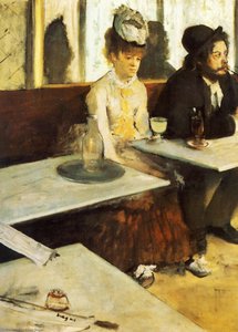 "absinthe Drinker" – Absintákujúci — Hilaire-germain-edgar Degas