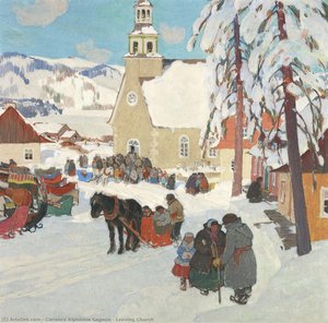 Nach Der Kirche — Clarence Alphonse Gagnon