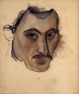 Untitled (self-portrait) — Arshile Gorky