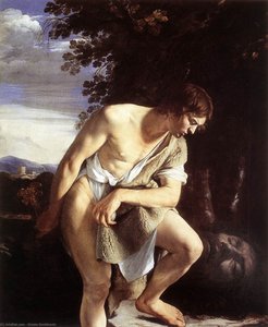 David Contemplating The Head Of Goliath — Orazio Gentileschi
