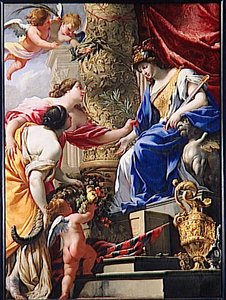 La Prudence Amene La Paix Et L'abondance — Simon Vouet