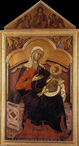 Virgin And Christ Child Enthroned — Guido Da Siena