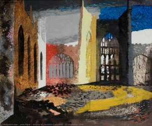 Interior Of Coventry Cathedral, 15 November 1940 — John Piper