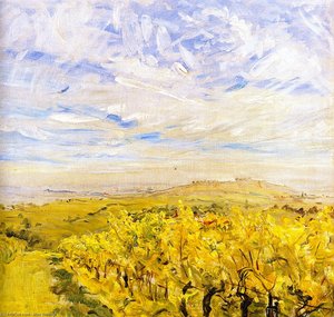 Early Autumn In The Palatinate - Vineyards Near Neukastel — Max Slevogt
