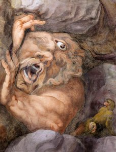 Fresco On The East Wall (detail) — Giulio Romano