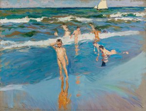 Bambini Nel Mare. Spiaggia Di Valencia (bambini Nel Mare, Spiaggia Di Valencia) — Joaquín Sorolla Y Bastida