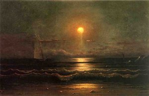 Sailing By Moonlight — Martin Johnson Heade