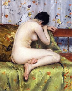 Una Maddalena Moderna (conosciuta Anche Come Nudo In Un Interno) — William Merritt Chase