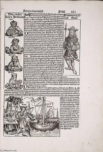 Nuremberg Chronicle, Page Xli (recto) — Wilhelm Pleydenwurff