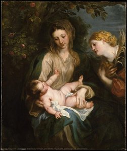Vergine E Bambino Con Santa Caterina D'alessandria — Sir Anthony Van Dyck