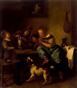 The Dancing Lesson — Jan Havickszoon Steen