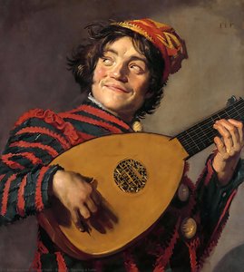 Bufón Tocando Un Laúd — Frans Hals I