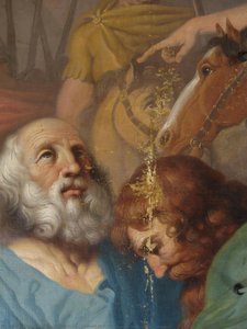 Farewell Of St Peter And St Paul, Visible Damages — Pranciškus Smuglevičius
