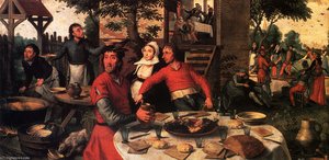 Peasants Feast — Pieter Aertsen